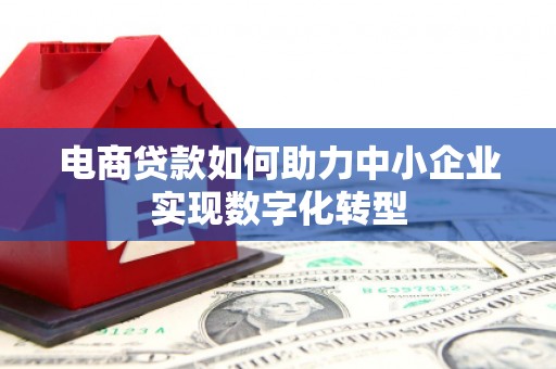 观塘电商贷款如何助力中小企业实现数字化转型