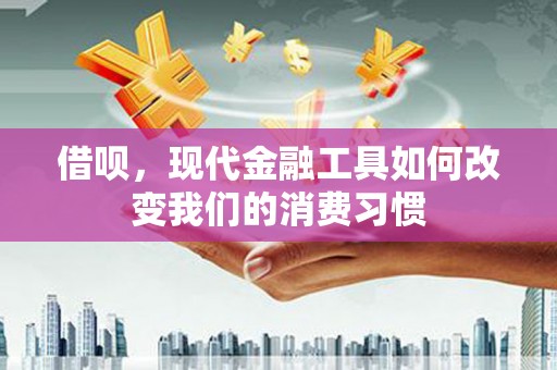 冷水江借呗，现代金融工具如何改变我们的消费习惯