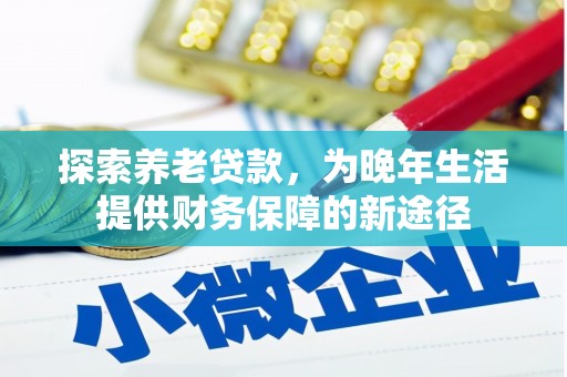 伊川探索养老贷款，为晚年生活提供财务保障的新途径
