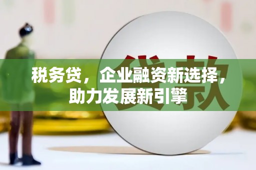 固镇税务贷，企业融资新选择，助力发展新引擎