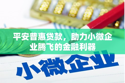 土默特左旗平安普惠贷款，助力小微企业腾飞的金融利器