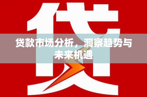 武隆贷款市场分析，洞察趋势与未来机遇